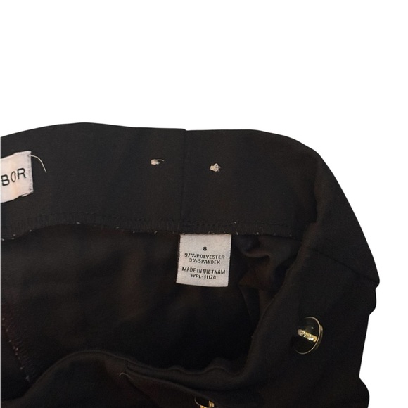 Sag Harbor Black Straight Leg Pants - Picture 2 of 4